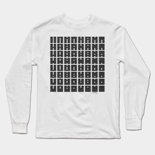 64 symbols in black Long Sleeve T-Shirt